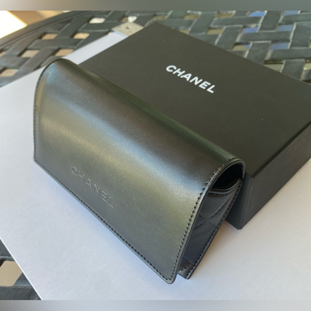 Chanel case w/ box for sunglasses. NEW